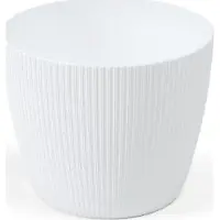 Lamela Flowerpot Magnolia 756-05, plastic, Ø 30 cm, white (30 x 25 cm)