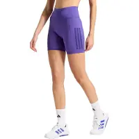 Adidas Optime Workout 3 Stripes 5´´ Short Leggings Violet L Femme