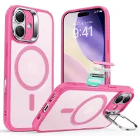 ESR - Classic Hybrid HaloLock Kickstand - iPhone 17 - Frosted Pink (Apple iPhone Air), Coque pour téléphone portable, Pink