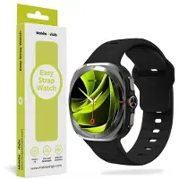 Mobile Origin Sangle Easy Silicone Galaxy Watch Ultra 47mm Noir (Silicone), Sangles de montre, Noir