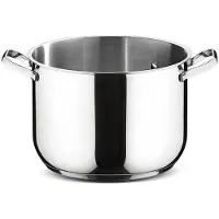 Lagostina 7115004608, Acier inoxydable, Aluminium, Acier inoxydable, Acier inoxydable, Acier inoxydable, Acier inoxydable, Céramique, Gaz, Induction, Plaque de cuisson uniforme