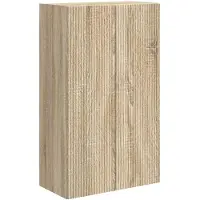 vidaXL Meuble mural pour télévision, 59,5 x 31 x 100 cm, imitation chêne Sonoma, panneaux de particules