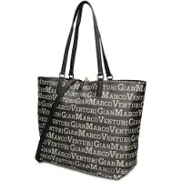 Gian Marco Venturi Sac élégant en cuir vegan, modèle "Shopper", de la marque Gianmarco Venturi, sac polyvalent pour femme