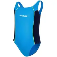 Aqua Speed Filles, Maillot de bain, Maillot de bain Luna, Multicolore, Bleu, (158)