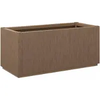 vidaXL Boîte De Fleurs De Jardin Marron 80 X 36 X 35 Cm Polypropylène