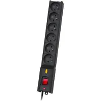 LESTAR lx 610 g-a, protection contre les surtensions, 1,5m, noir 6 prise(s) 230 V