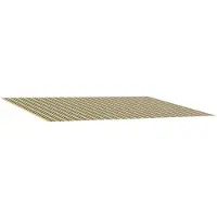 vidaXL Tissu de remplacement pour store, vert et jaune, 450 x 350 cm, polyester
