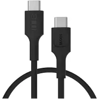 Green Cell CÂBLE USB-C / USB-C Greencell PowerFlex 30 cm PD 100 W noir silicone