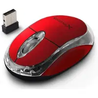 Esperanza Souris optique sans fil extrême 2,4 GHz 3D USB Harrier rouge