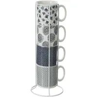 Secret De Gourmet 4 mugs sur rack - 26 cl