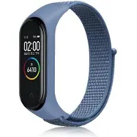 Beline pasek Mi Band 7/6/5/4/3 NylonLoop niebieski/blue (Nylon), Sangles de montre, Bleu