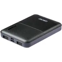 Grixx Banque d'alimentation 5000mAh Micro USB & USB-C Noir (5000 mAh), Chargeur de secours, Noir