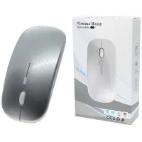 Noname Kabellose Optische Maus Trusty 4d Slimfit Silber Hq (Sans fil), Souris, Argent