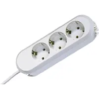 Bachmann Prise de table SMART, triple, câble d'alimentation de 5,0 m, noir, 1 pièce.