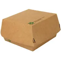 Papstar 87248 Récipient alimentaire jetable Carton, Contenant à usage unique, Marron