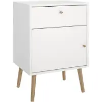 Fonq Bodo Table de chevet 1 Porte 1 (50.20 x 39.10 x 72.10 cm)