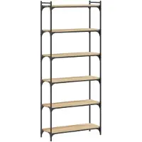 vidaXL Bibliothèque 6 niveaux chêne sonoma 80x30x188 cm
