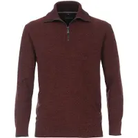 Casamoda Pull Demi-zip Bordeaux