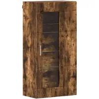 vidaXL Armoire en bois Chêne fumé 50 x 29 x 100 cm Bois composite
