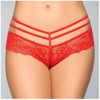 Softline Femmes, Sous-vêtements, Strings Collection, Rouge, (Une unité par pack, L, M)