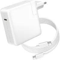 Avizar Chargeur pour Galaxy Book3 / 4 Ultra USB-C 96W + Câble 1,8m Blanc