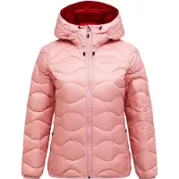 Peak Performance - Doudoune déperlante et coupe-vent - W Helium Down Hood Jacket Warm Blush Red Pompeian pour Femme - Taille M - Rose