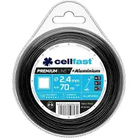 Cellfast Premium Damil aluminium renforc - profil carr, 2,4 mm x 70 m,