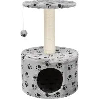 Junior Toledo 61x39x39 Cm Cats Scratcher Argenté