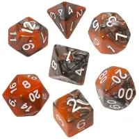 Rebel Jeu de jetons RPG - Deux couleurs - Oranžinis et Gray