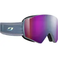 Julbo - Masque de ski photochromique - Razor Edge Reactiv HC 0-4 Dark Blue/Grey en Silicone - Bleu