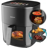 Cecotec Cecofry And Grill Duoheat 6500 6.5l 2200w Air Fryer Noir 6.5 Liters / EU Plug 220V
