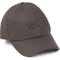 Barbour Casquette Cirée Olive Vert
