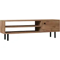 Skye Decor , Avila - Atlantic Pine, support TV, 100 % PANNEAUX DE SPANCE MELAMINÉS, pin atlantique, 120 x 30 x 38 cm