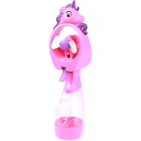 Toi-Toys Ventilateur manuel licorne avec vaporisateur