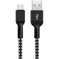 Macleans Câble de charge USB vers USB Type-C 1m Câble de charge USB 3.0 1m Fast Charge 5V/2.4A Câble de données Câble de charge rapide Haute vitesse Nylon Tressé