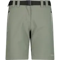 CMP Short de randonnée pour femmes avec ceinture et fonction Dry, vert, taille 38