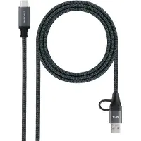 Nanocable 10.01.4111-L150-COMB, 1,5 m, USB A/USB C, USB C, USB 3.2 Gen 2x2, 20 Gbit/s, noir