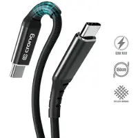 Crong Armor Link - 60W PD 3A USB-C vers USB-C Câble 150cm (noir)