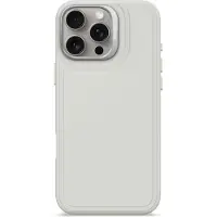 Decoded Étui dorsal en silicone anti-microbien avec MagSafe pour iPhone 16 Pro Max - Gris (Apple iPhone 16 Pro Max), Coque pour téléphone portable, Gris