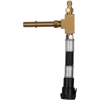 Ks Tools Tuyau adaptateur pour valve Schrader standard 7/16'x20 UNF filetage femelle et raccord de tuyau 1/4' ( 150.2367 )