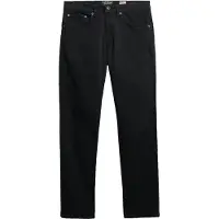 Superdry pour homme. M7011425A Pantalon Merchant Sateen noir (32/32), Casuel, Coton