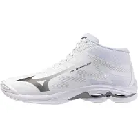 Mizuno Chaussures de sport d'intérieur Wave Lightning Pro Mid Blanc EU 41 Blanc EU 41