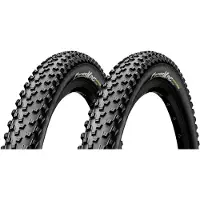 Continental Cross King RaceSport, 27", VTT, pneu Tubeless Ready (compatible tubeless), technologie Folding Bead, polyvalent, terrain sec, sol dur, terrain meuble, terrain humide, noir