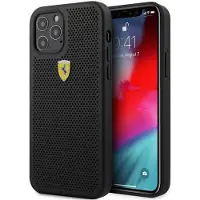 Ferrari Fespehcp12lbk Iphone 12 Pro Max 6.7 On Track Perforated Phone Case Clair