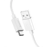 Spigen - Data Cable Essential (EB6020AC) - Fast Charging, USB to Type-C, 60W, 480Mbps, 1m - White (1 m, USB 2.0, 60 W)