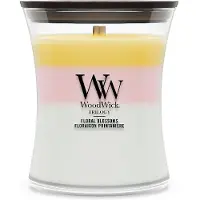 Woodwick Trilogy Floral Blossoms bougie parfumée avec mèche en bois 275 g