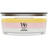 Woodwick Trilogy Floral Blossoms bougie parfumée avec mèche en bois 453.6 g