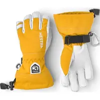 Hestra Army Leather Heli Ski Jr, gants de ski, junior, jaune