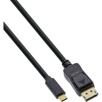 InLine 64125 Câble écran USB, USB Typ-C prise à DisplayPort prise (DP Alt Mode), 4K2K, noir, 5m