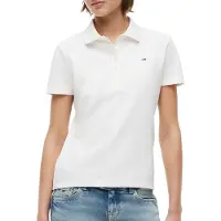 Tommy Hilfiger T-shirt 'Slim Fit Five-button' blanc